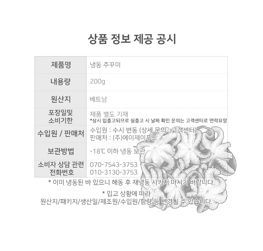 상품정보제공고시