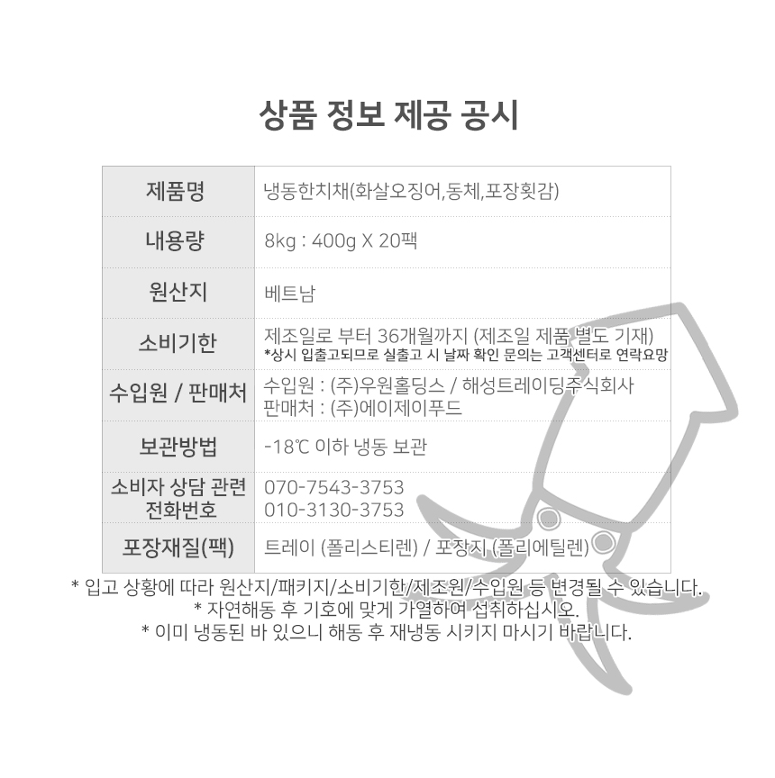 상품정보제공고시