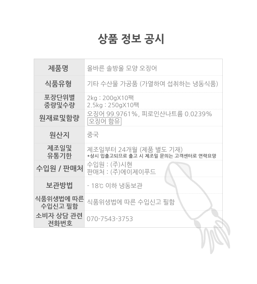 상품정보제공고시