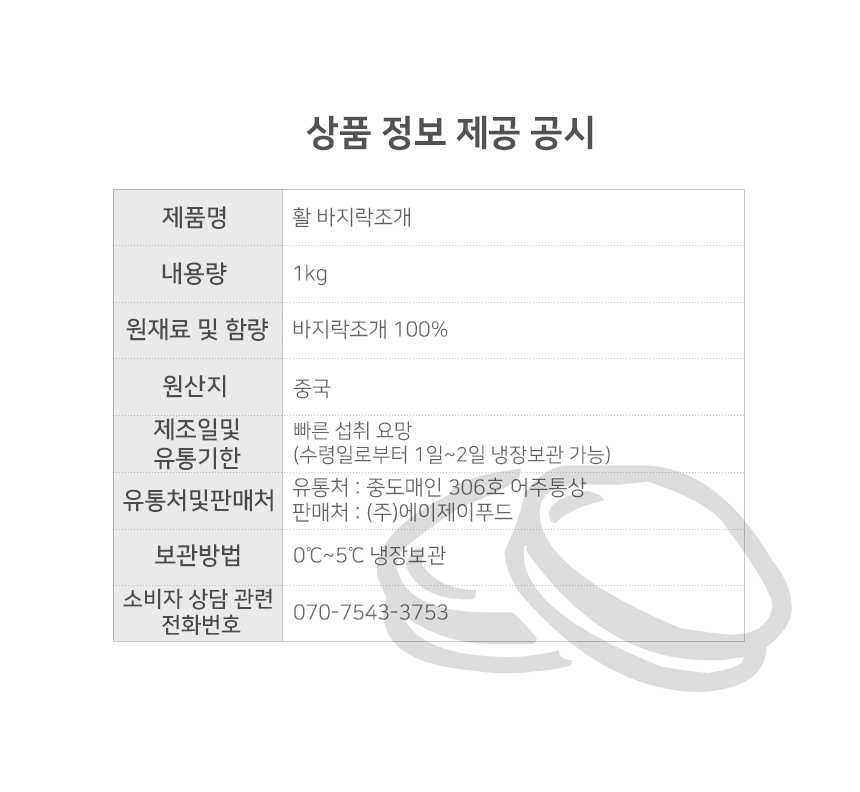 상품정보제공고시