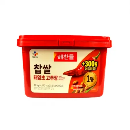 해찬들 찹쌀 태양초고추장 1.8kg