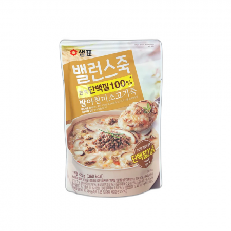 샘표 밸런스죽 발아현미 소고기죽 420g 이미지