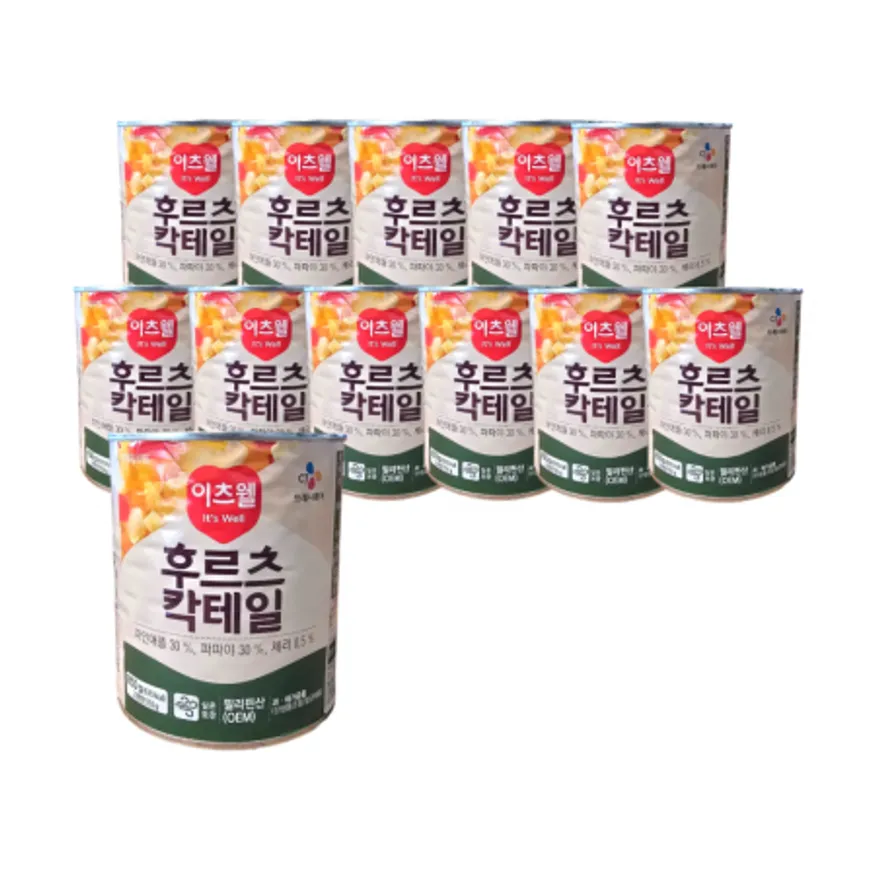 이츠웰 후르츠칵테일 850g x12개 이미지