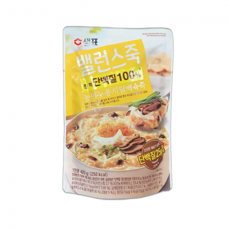 샘표 밸런스죽 능이누룽지닭백숙죽 420g