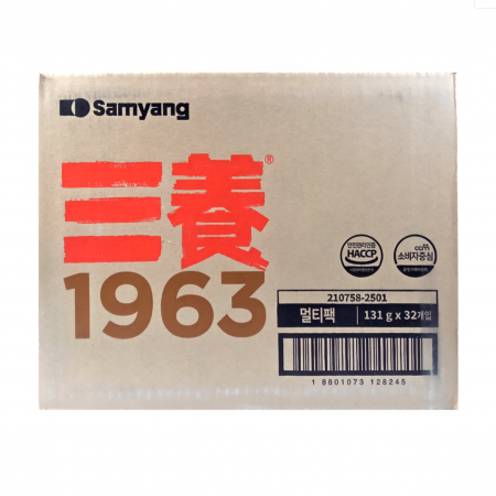 삼양 1963 우지라면 131g x 32개  (멀티팩 4개입 8봉지) 1박스