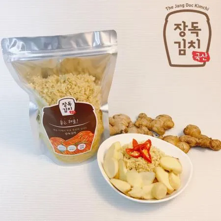 [장독 다진생강] 첨가물 없이 국산 생강만 넣어 만든 순수 간생강 500g 이미지