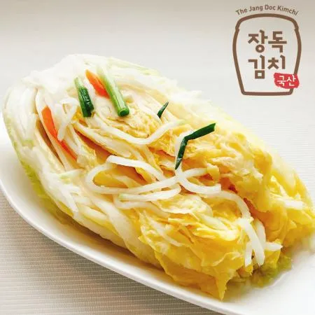 [장독 백김치 10kg] 해남 배추로 깨끗하고 시원한 김치 HACCP 이미지