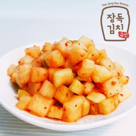 [장독 어린이깍두기 5kg] 우리 아이 첫 깍두기, 어린이집용 안매운김치 HACCP 이미지