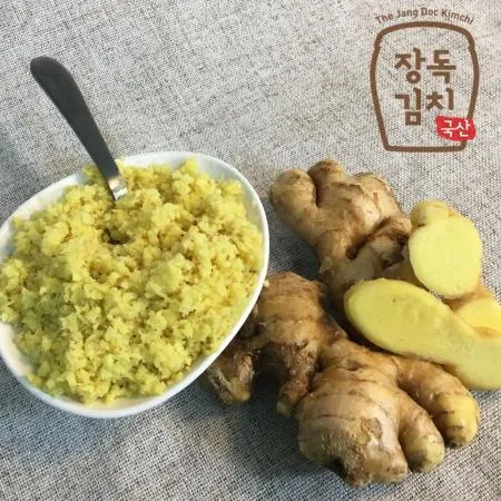 [장독 다진생강] 첨가물 없이 국산 생강만 넣어 만든 순수 간생강 500g 이미지