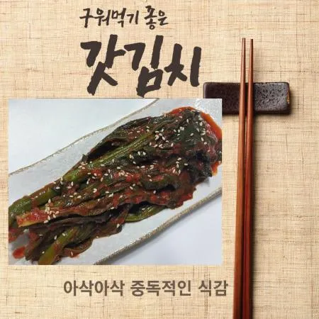 구워먹기 좋은 청우 갓김치 10kg