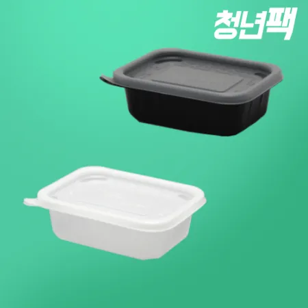 사각반죽용기 300ML 원색 (몸통+뚜껑) 300세트