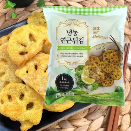 냉동 연근튀김 1kg 업소용튀김
