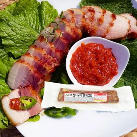 훈제삼겹살 400g 올심찬 장작통삼겹