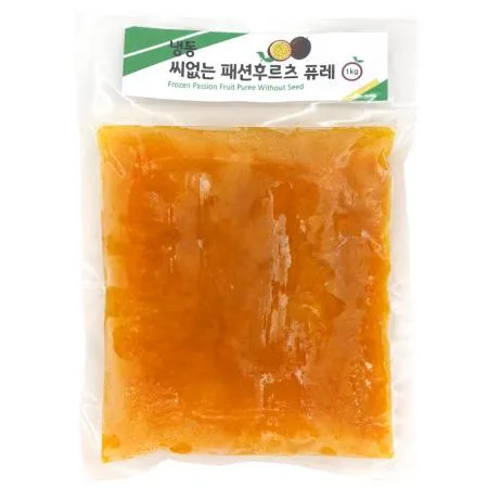 냉동 씨없는 패션후르츠 퓨레팩 1kg×10개
