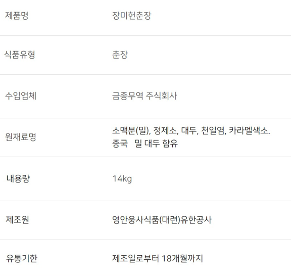 상품정보제공고시