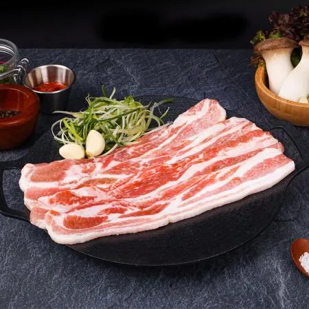 돈육 삼겹살 구이용(1cm/수입산) 1kg 이미지