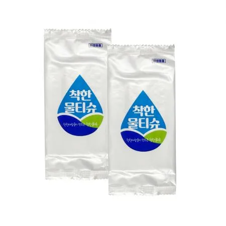 업소용 개별 1매 착한물티슈 45g 400매 800매