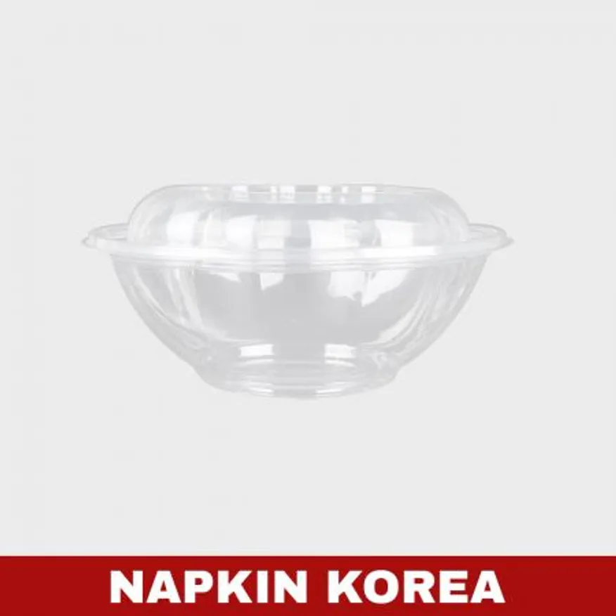 샐러드 용기 HY24 (용기+뚜껑) 세트 150개입 이미지