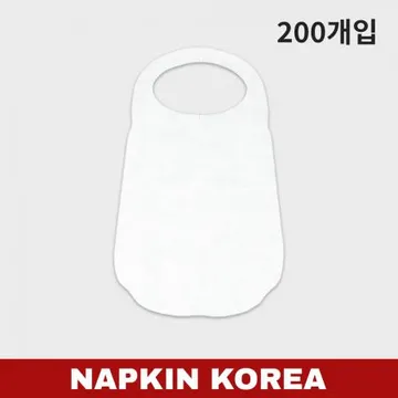 일회용 부직포 앞치마 화이트 200개입