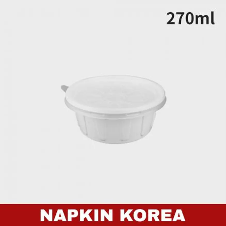 JH 105파이 다용도컵 소 백색 (용기+뚜껑) 세트 1000개입 이미지