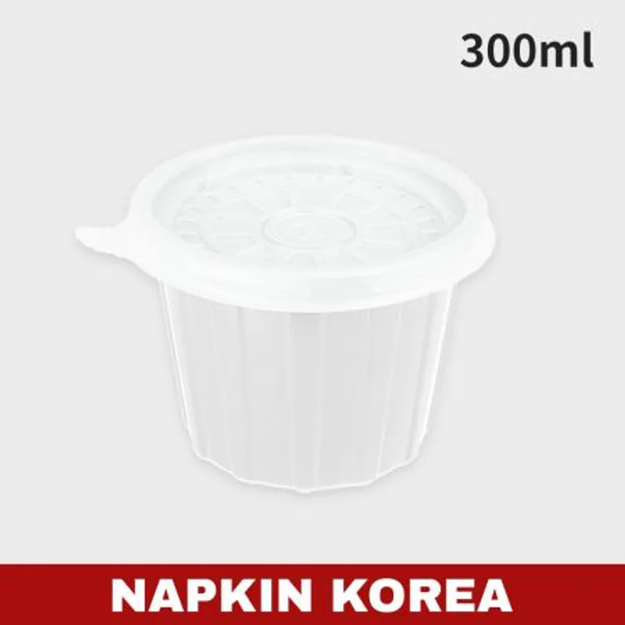 FP 95파이 다용도컵 대 화이트 (용기+뚜껑) 세트 1000개입 이미지