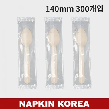우드스푼 개별포장(140mm) 300개입