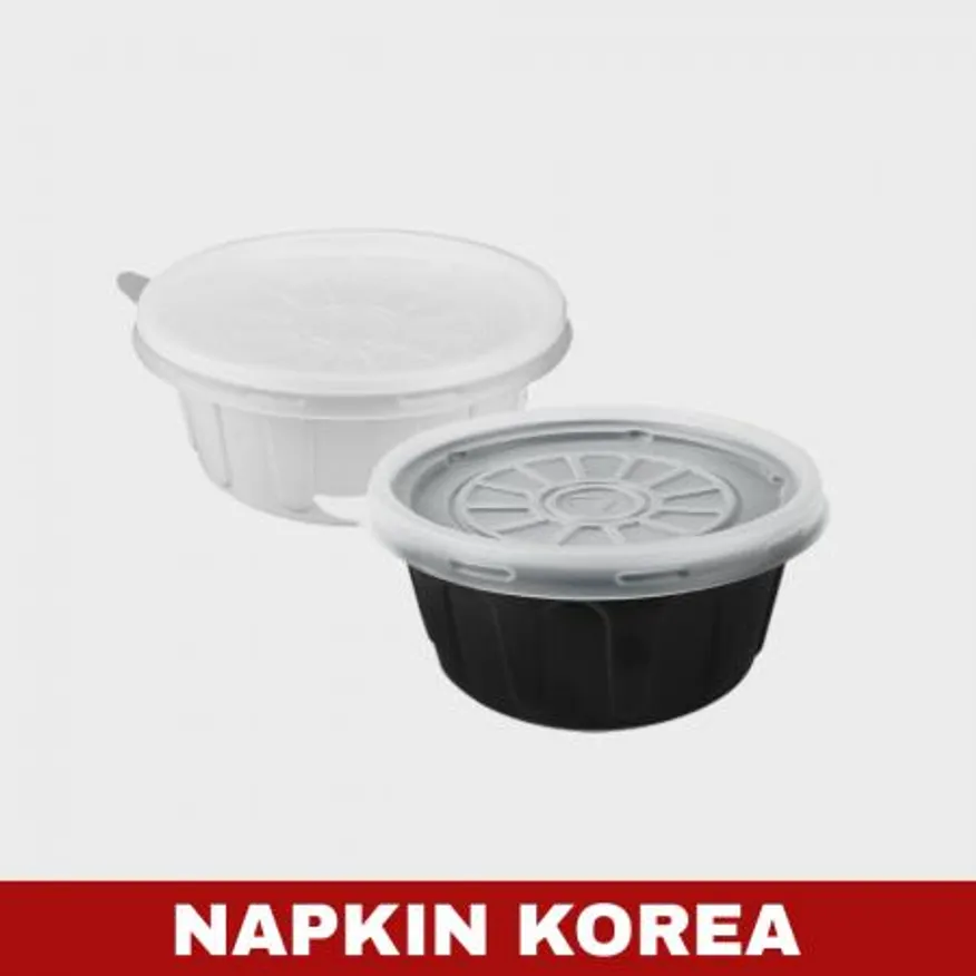 JH 105파이 다용도컵 소 백색 (용기+뚜껑) 세트 1000개입 이미지