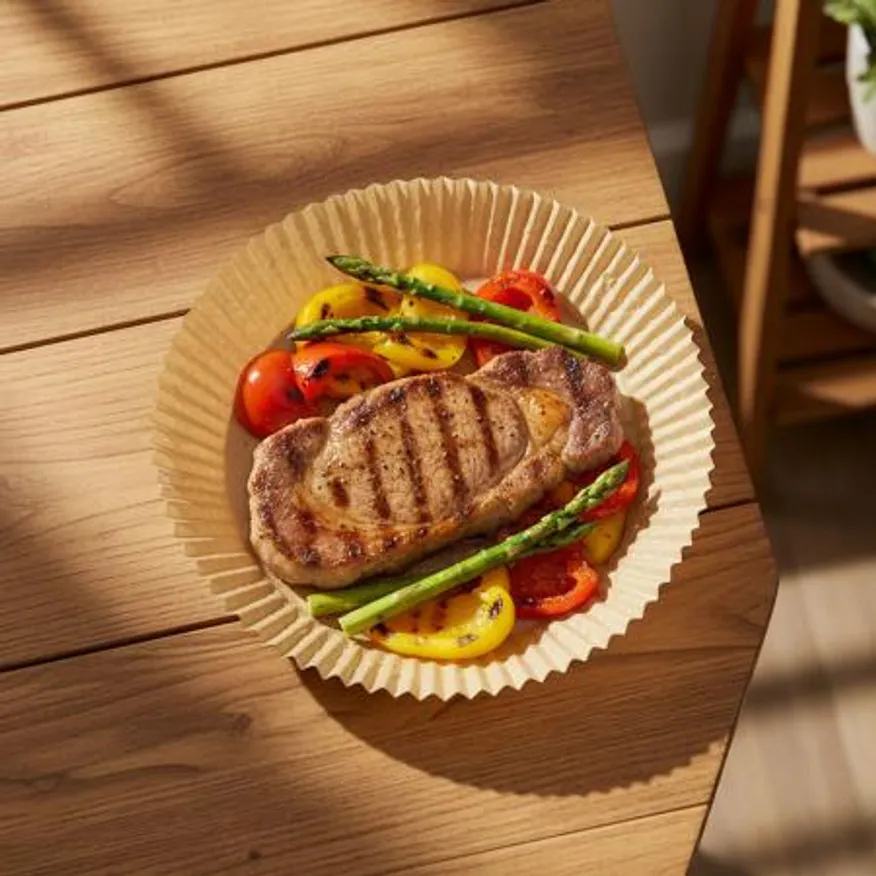 그린리빙 에어프라이어 종이호일 (원형/16cm) 2000개입 이미지