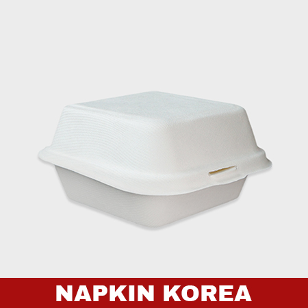 펄프용기 HC61(햄버거) 화이트 500개입