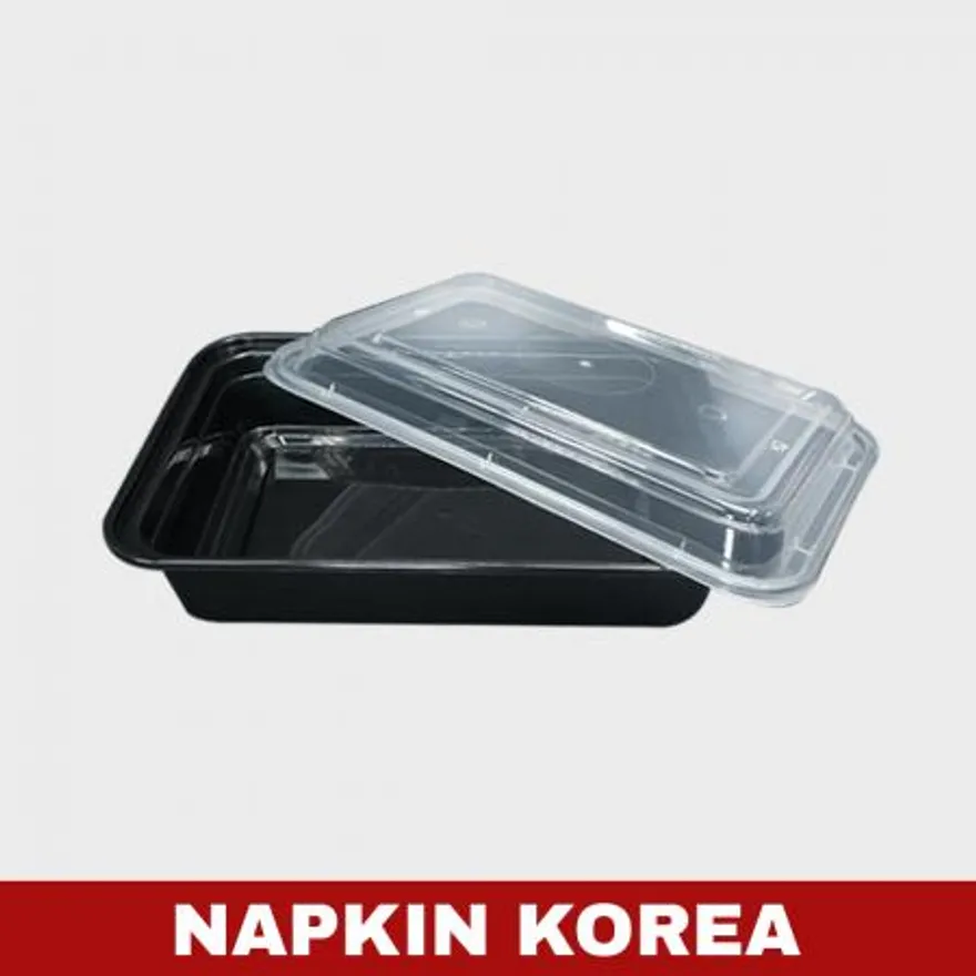 럭셔리 사각용기 HC-28S (용기+뚜껑) 세트 150개입 이미지