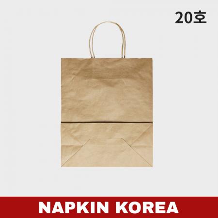 크라프트 무지 옵셋쇼핑백 20호 200개입
