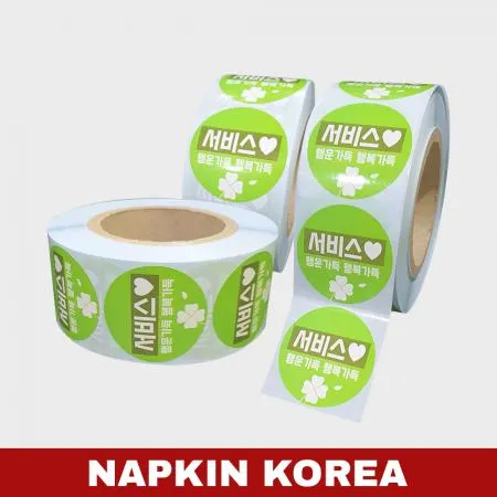 롤 배달스티커 서비스 16종 (행운가득) 1000매 이미지
