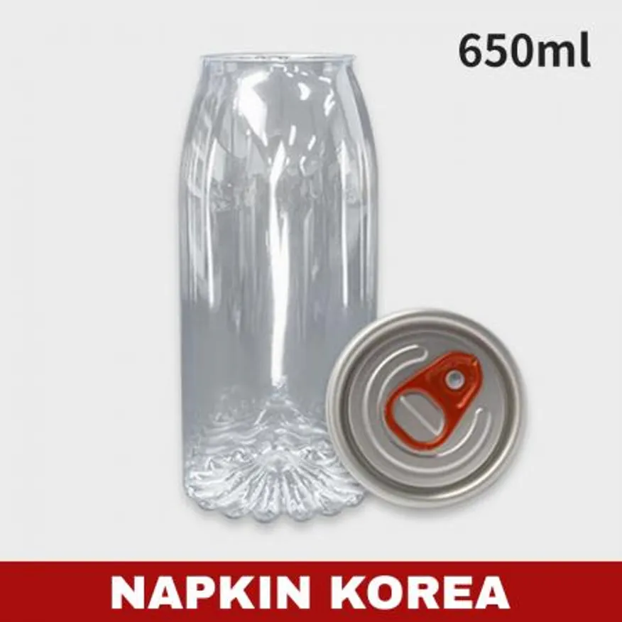 PET 투명캔 YQ650 세트 100개입 이미지