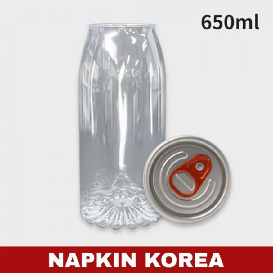 PET 투명캔 YQ650 세트 100개입 이미지