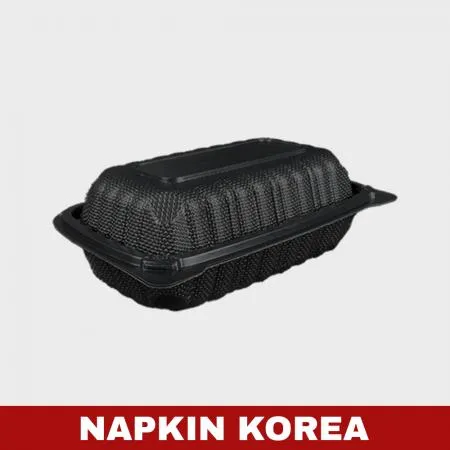 원터치 도시락용기 WL-96 블랙 200개입