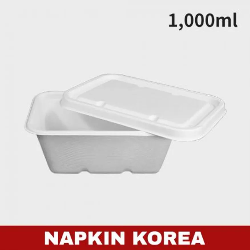 펄프용기 DBH-1000 (용기+펄프뚜껑) 세트 500개입 이미지
