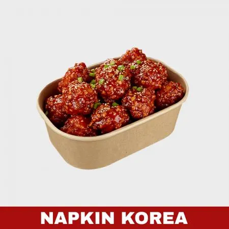 크라프트 사각용기 R360B (용기+PET뚜껑) 세트 300개입 이미지
