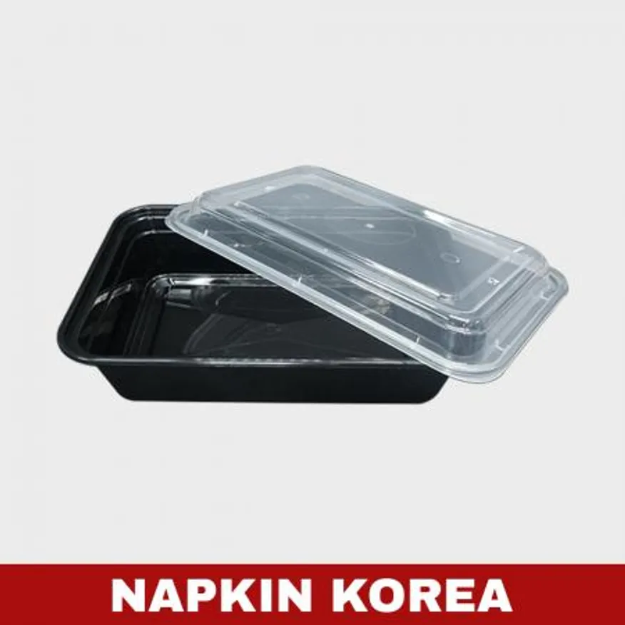 럭셔리 사각용기 HC-32S (용기+뚜껑) 세트 150개입 이미지