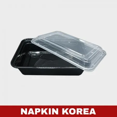럭셔리 사각용기 HC-32S (용기+뚜껑) 세트 150개입 이미지