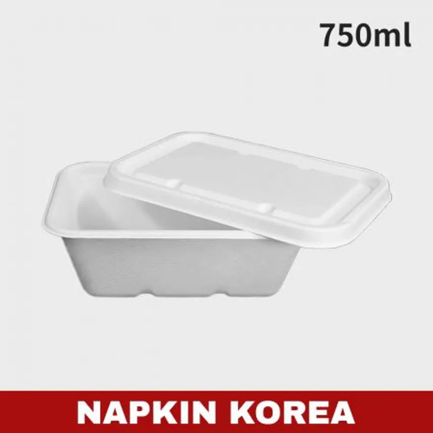 펄프용기 DBH-750 (용기+펄프뚜껑) 세트 500개입 이미지