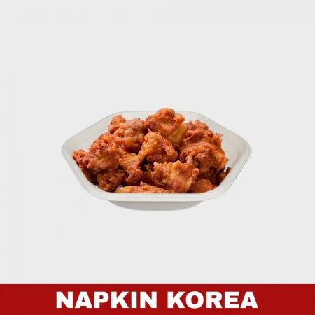 육각 펄프용기 소 (용기+PET 뚜껑) 세트 300개입 이미지