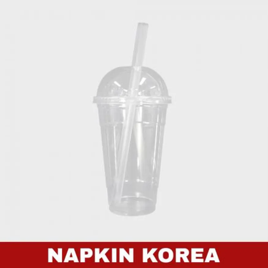 25cm 버블티빨대 벌크포장 투명 3200개입 이미지