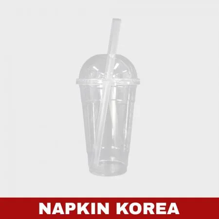25cm 버블티빨대 벌크포장 투명 3200개입 이미지