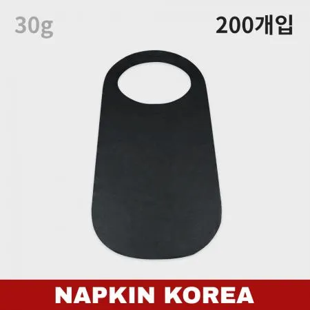 일회용 부직포 앞치마 블랙 30g 200개입