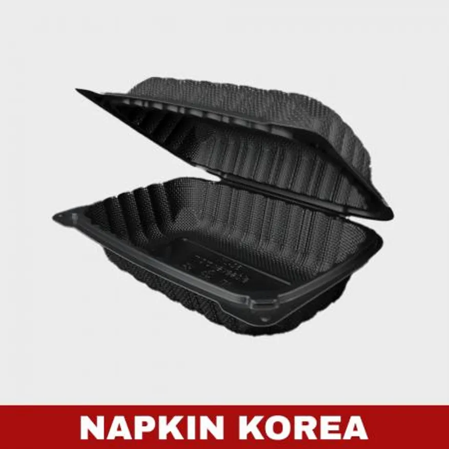 원터치 도시락용기 WL-96 블랙 200개입 이미지