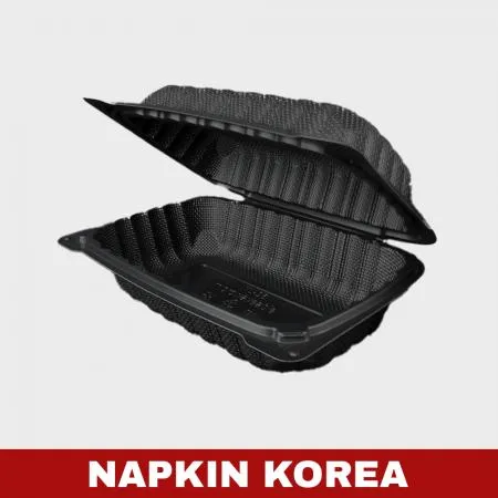 원터치 도시락용기 WL-96 블랙 200개입 이미지