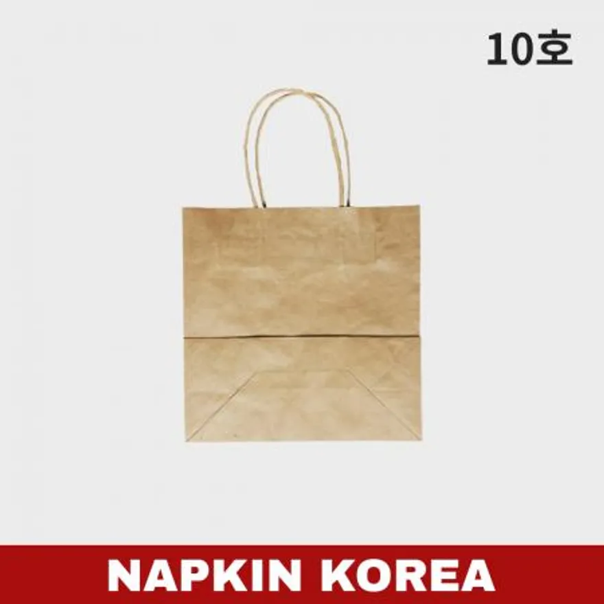크라프트 무지 옵셋쇼핑백 10호 200개입 이미지
