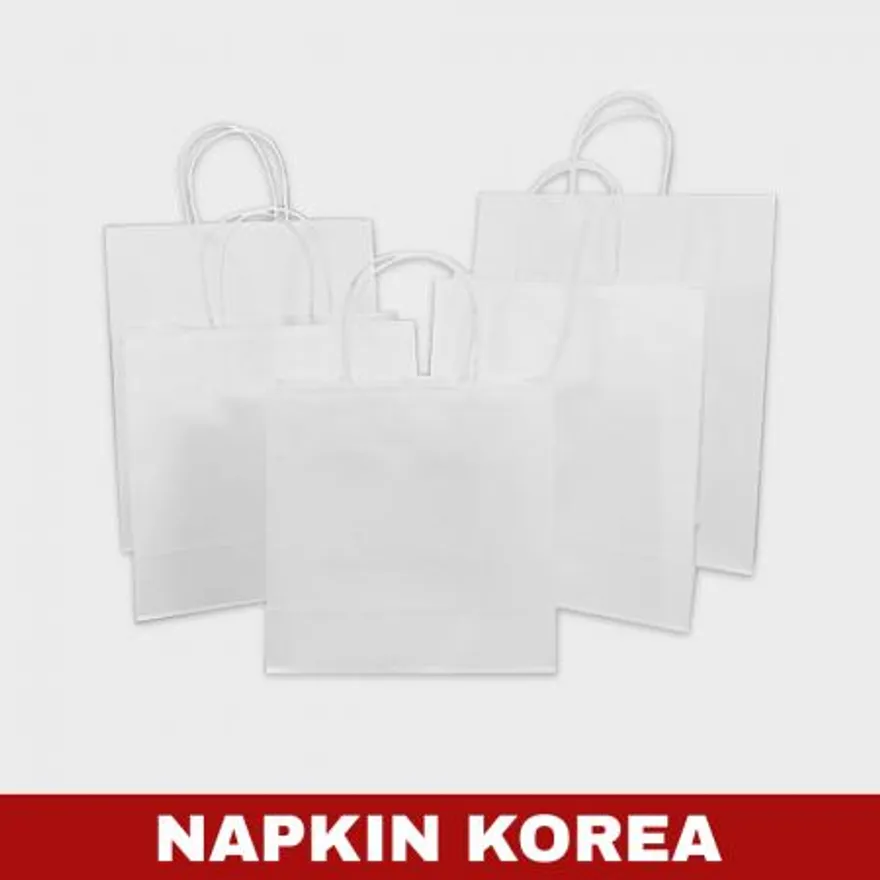 화이트 무지 옵셋쇼핑백 10호 200개입 이미지