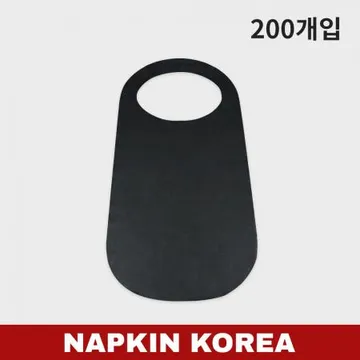 일회용 부직포 앞치마 블랙 200개입