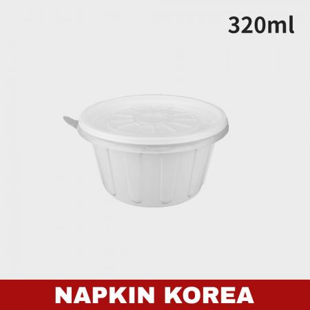 JH 105파이 다용도컵 중 백색 (용기+뚜껑) 세트 1000개입